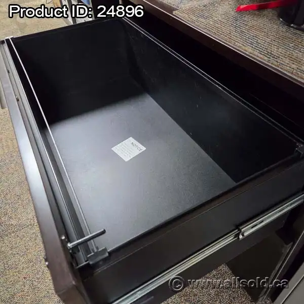 Espresso 2 Drawer Wood Lateral File Cabinet - Photo 3