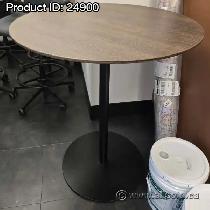 Steelcase Walnut 36' Round Bistro Table