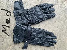 leather motorcycle gloves/size medium
