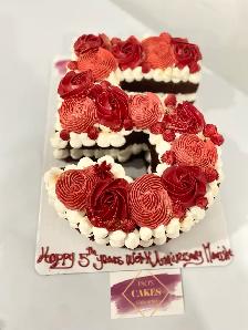 Number Cakes , Digit cakes anniversary cake - Photo 6