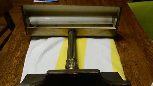 Art Deco Lampe de Banquier 1910 Fonctionnel 100% original