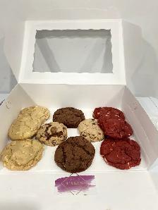 New York cookies , gooey cookies Milton red velvet cookies