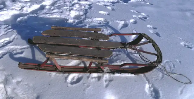 Kids Sleigh Antique Vintage