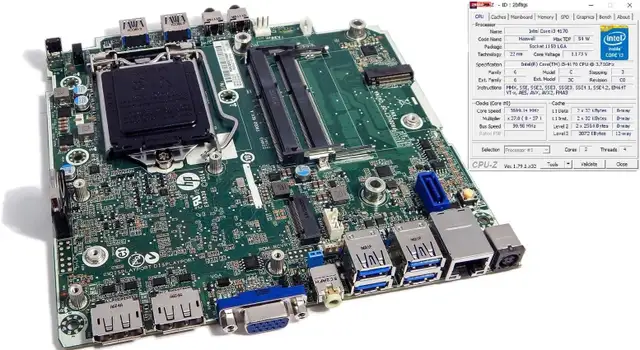 HP EliteDesk 800 G1 and Intel® CoreTM i3-4170 64-bit Desktop CPU