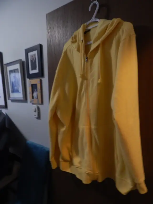 Men, 2XL Hoodie, All Bright Yellow Color - Photo 2