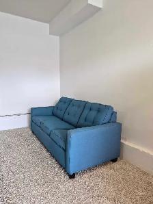 FREE DELIVERY Beautiful Blue 3 Seater Pullout Sofabed Sofa/Couch - Photo 3