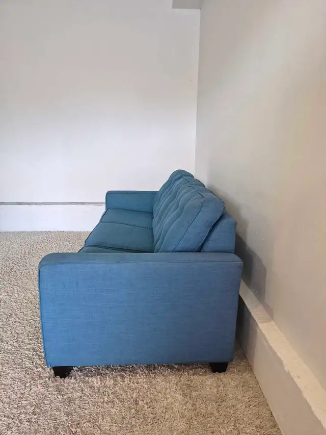 FREE DELIVERY Beautiful Blue 3 Seater Pullout Sofabed Sofa/Couch - Photo 4