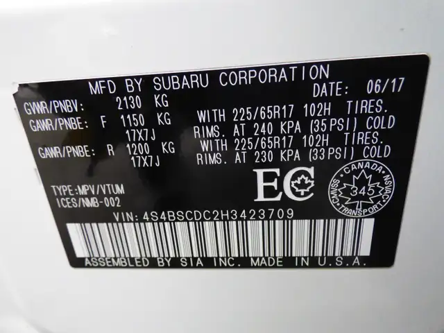 2017 SUBARU OUTBACK 2.5i TOURING AWD, AUTO, TOIT, CAMÉRA, FULL! - Photo 38