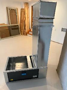 furnace base and cold air plenum