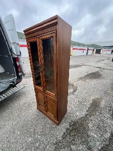 Free delivery used Wooden Display Cabinet with Glass Doors - Photo 3