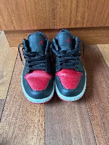 Nike Air Jorden 1 low Alternative Bred Black Red  Men's Size 10