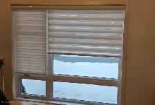 Store alterné 92'' x 80'' blanc