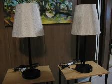 2 Bamboo End Tables, BRAND NEW, 2 Free New Lamps - Photo 3