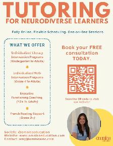 1:1 Tutoring | Dyslexia, Dysgraphia, EF Skills