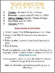 LOCAL AZ DRIVER (ONLY FOR ONE MONTH)