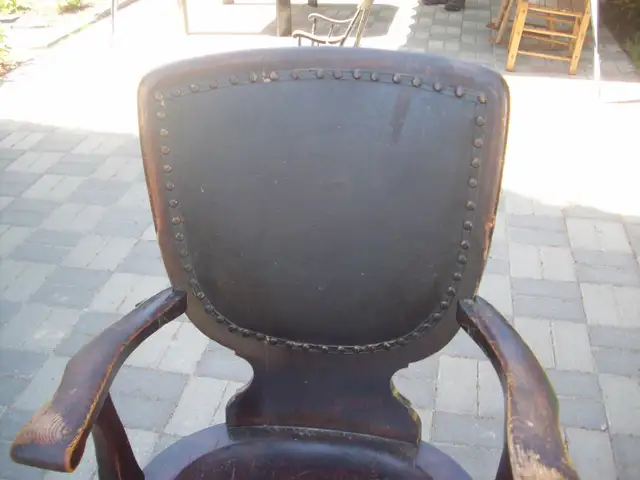 FAUTEUIL DE BUREAU ANTIQUE - Photo 3