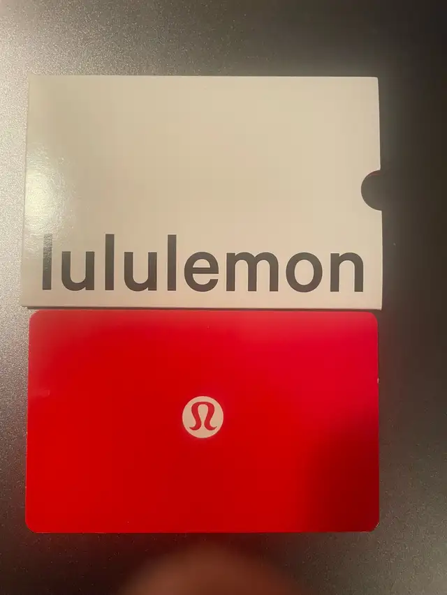 Carte cadeau lululemon/lululemon gift card