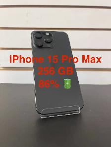iPhone 15 Pro Max Black 256GB 86% Battery Health