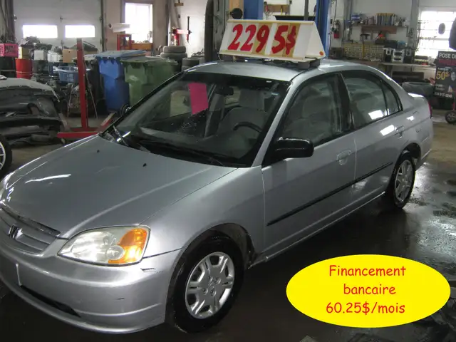 2002 Honda Civic DX PETIT BUDGET !!