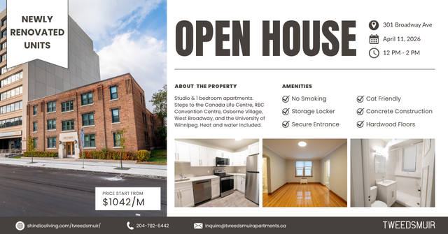 OPEN HOUSE | Tweedsmuir Apartments