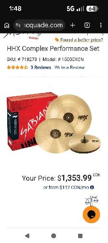 HHX Complex Cymbal Pack.
