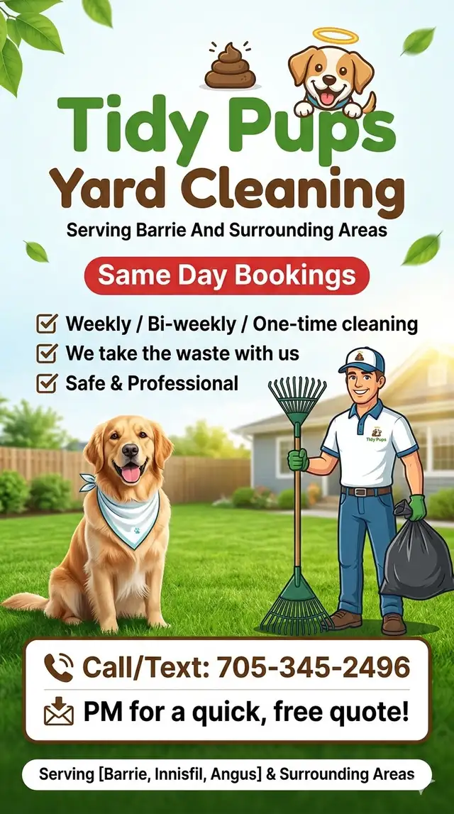 Tidy Pups Yard Cleaning ✅
