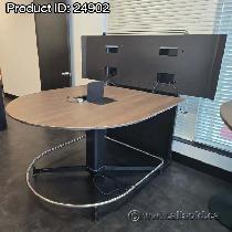 Steelcase Walnut media:scape Multimedia Conference Table 66 x 60 - Photo 3