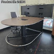 Steelcase Walnut media:scape Multimedia Boardroom Table 78 x 60