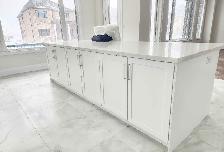 Elegant Beautiful White Countertops - With Grey Veined - Photo 3
