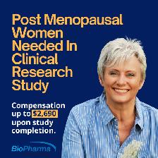 Paid Research Study: Post-Menopausal Women