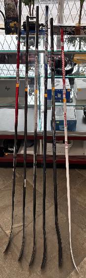 Variety of New/Unused Hockey Sticks: CCM, Warrior, Bauer