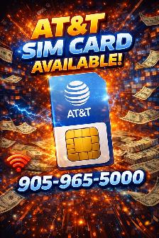 ATNT SIM CARD WITH ACTIVATION WIRELESS WORLDCall - 905-965-50