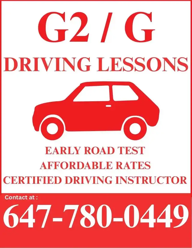 G2 and G Driving Lessons