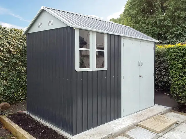 Relyard 6x8 Metal Shed 5'-9' Door Height With Window