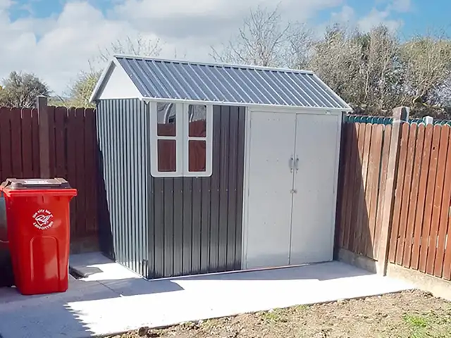 Relyard 6x8 Metal Shed 5'-9' Door Height With Window - Photo 3
