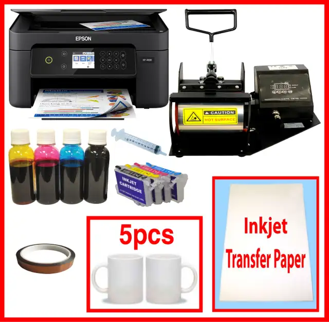 New DIY 110V Sublimation Mugs Heat Transfer Press Printer Ink