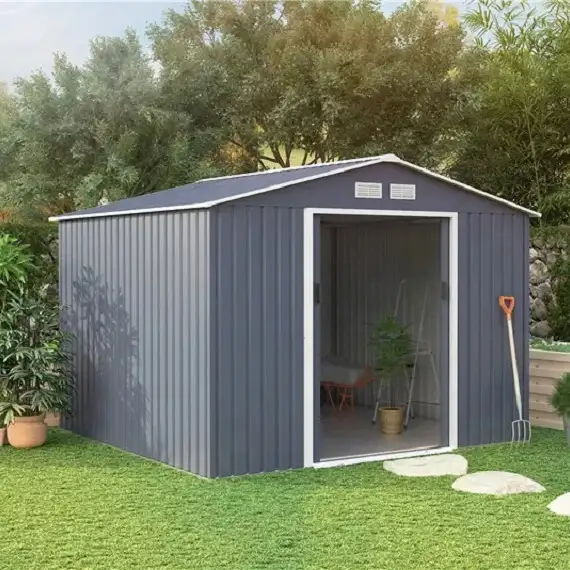 Relyard 6x8 Metal Garden Shed Outdoor Storage - Photo 3