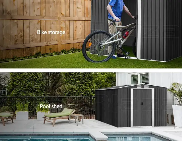 Relyard 6x8 Metal Garden Shed Outdoor Storage - Photo 6