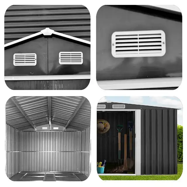 Relyard 6x8 Metal Garden Shed Outdoor Storage - Photo 8