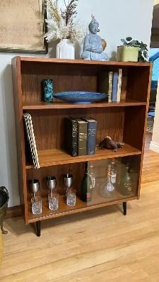 Mid century. TEAK TECK. Crédence, buffet, bar, bibliothèque, vit - Photo 5