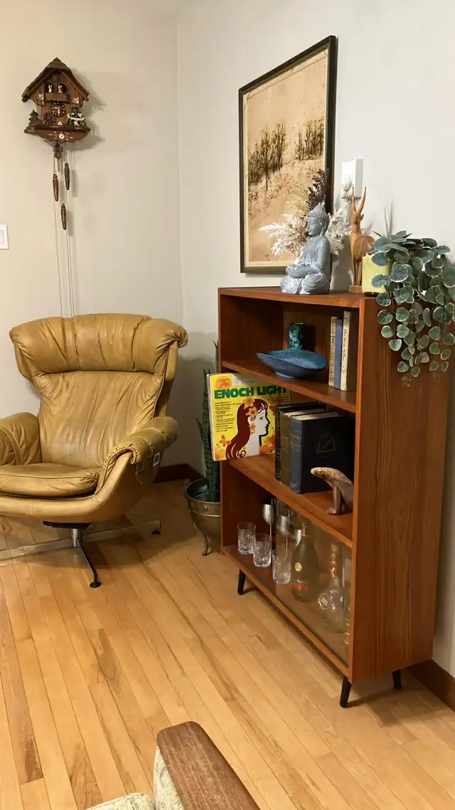 Mid century. TEAK TECK. Crédence, buffet, bar, bibliothèque, vit - Photo 9