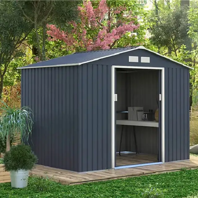 Outdoor Storage - 6x6 Metal Garden Shed - Relyard
