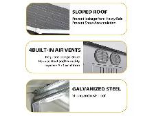 Outdoor Storage - 6x6 Metal Garden Shed - Relyard - Photo 6