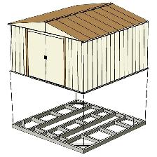 Outdoor Storage - 6x6 Metal Garden Shed - Relyard - Photo 8