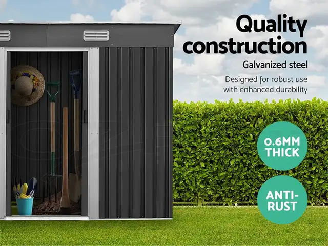 Relyard 4x6 Metal Garden Shed Outdoor Storage - Photo 7