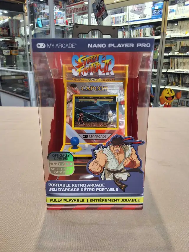 My Arcade Street Fighter II Nano Arcade Machine NEW