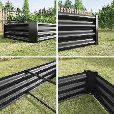 Relyard Galvanized Steel Raised Garden Bed Planter Box - Photo 5