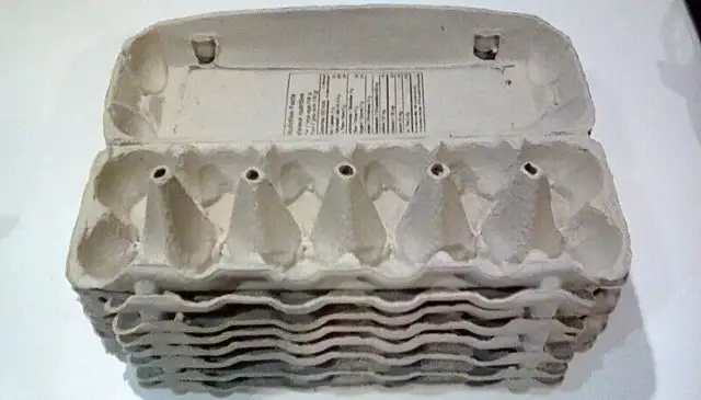 50 boites d'oeuf vide a donner