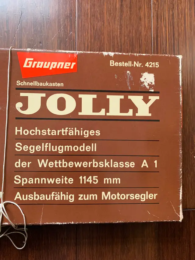 Vintage 1960's Balsa Wood Model Airplane, Graupner JOLLY - Photo 10