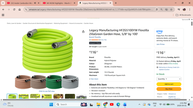 Garden Hose, 100 feet long, like new, GREAT DEAL - Photo 2